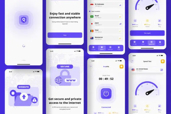 VPN App Mobile UI KIT