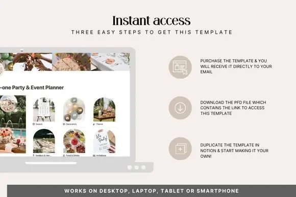 Notion Template Party & Event Planner