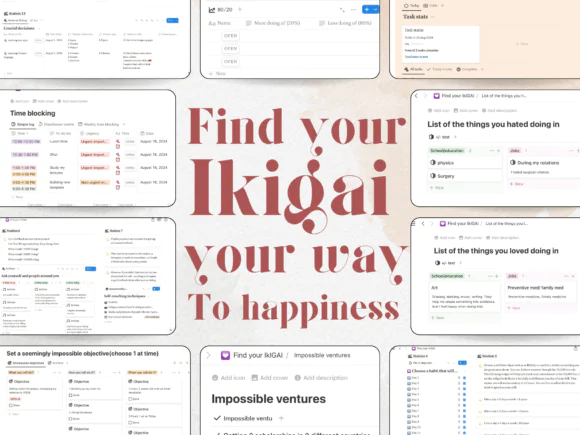 Find Your Ikigai NotionTemplate