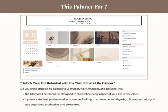 Notion the Ultimate Life Planner