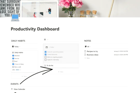 Life Planner Notion Template