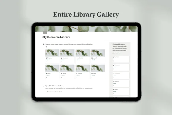 Notion Resource Library Hub