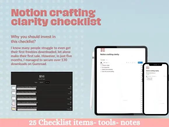 Notion Crafting Clarity Checklist