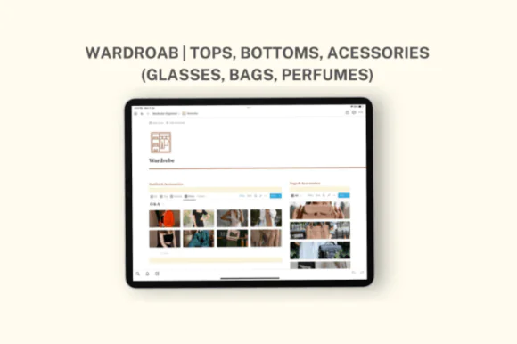 Notion Wardrobe Organizer Template