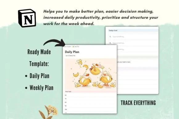 Notion Template of Simple Life Planner