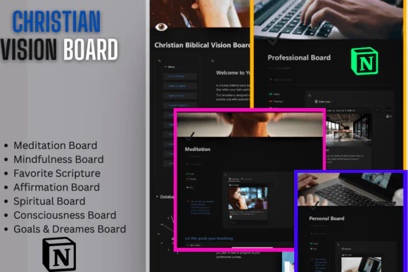 Christian Vision Board - Notion Template