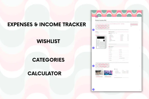 PLR Second Brain Finance Tracker Notion