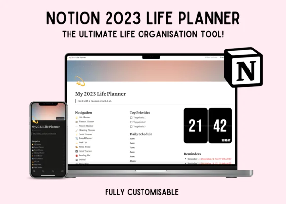 Notion Dashboard Life Planner Template