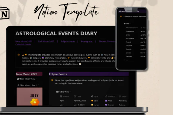 ASTROLOGICAL EVENTS DIARY