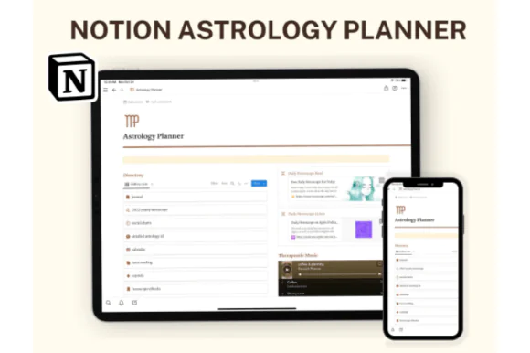 Notion Astrology Planner Tarot Journal