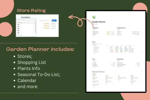 Notion Garden Planner