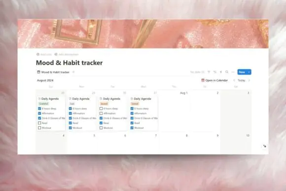 Notion Template Feminine Energy Planner