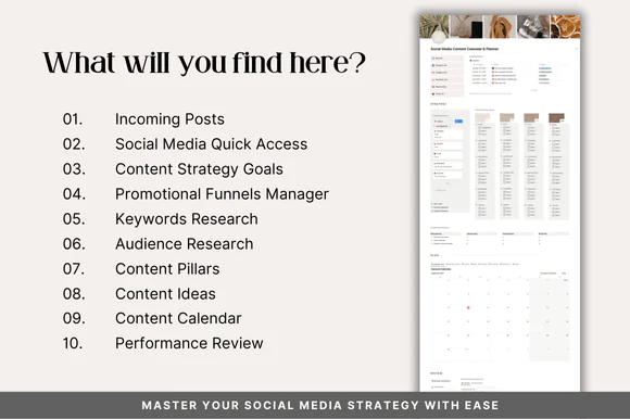 Notion Social Media Content Planner