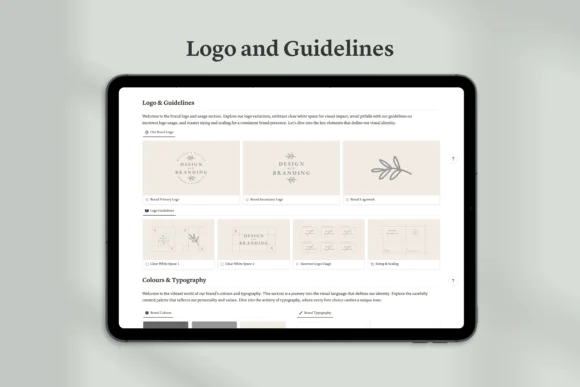 Notion Brand Guidelines Template