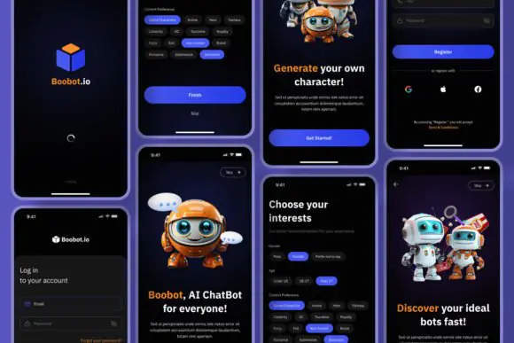 Ai Character App Mobile UI KIT