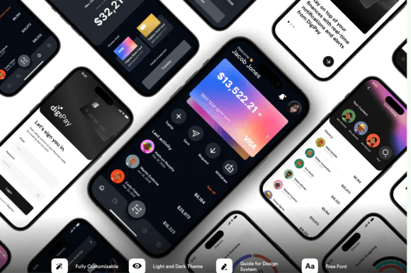 DigiPay - Financial Technology App UI