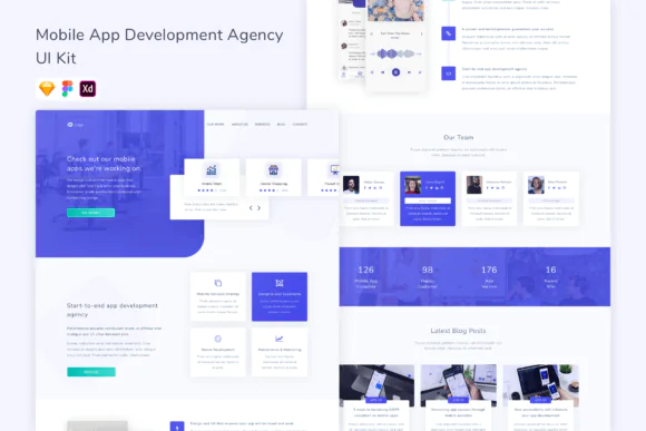 Mobile App Development Agency UI Kit