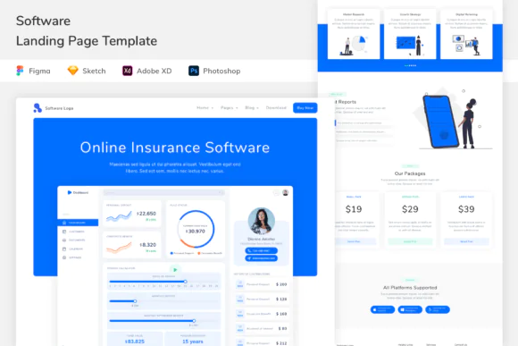 Software Landing Page Template