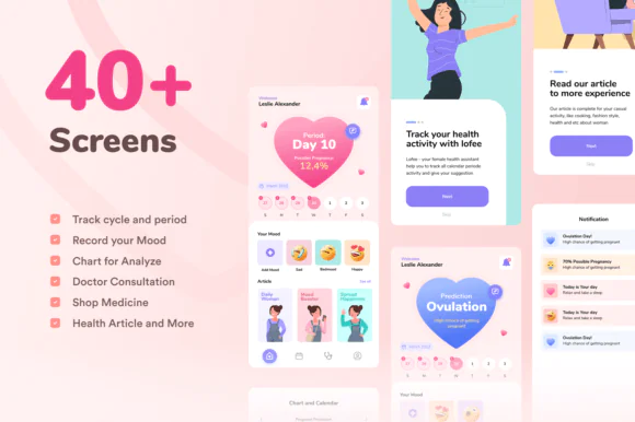 Lofee - Health UI Mobile Design KiT