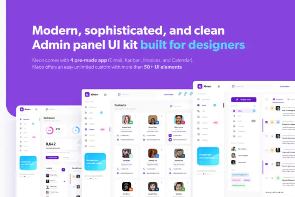 Kleon - Clean Admin Panel Dashboard UI