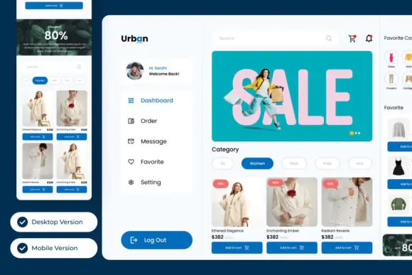 Urban - Dashboard Fashion E-commerce