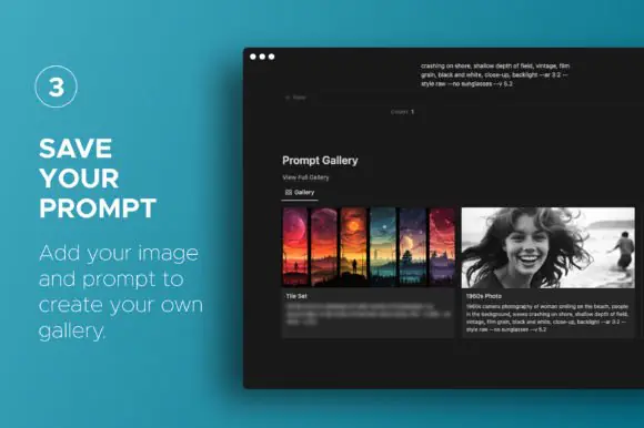 Midjourney Prompt Organizer for Notion