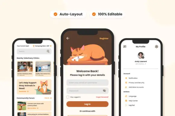 Pet Haven - Pet Shop Care Mobile App UI KIT